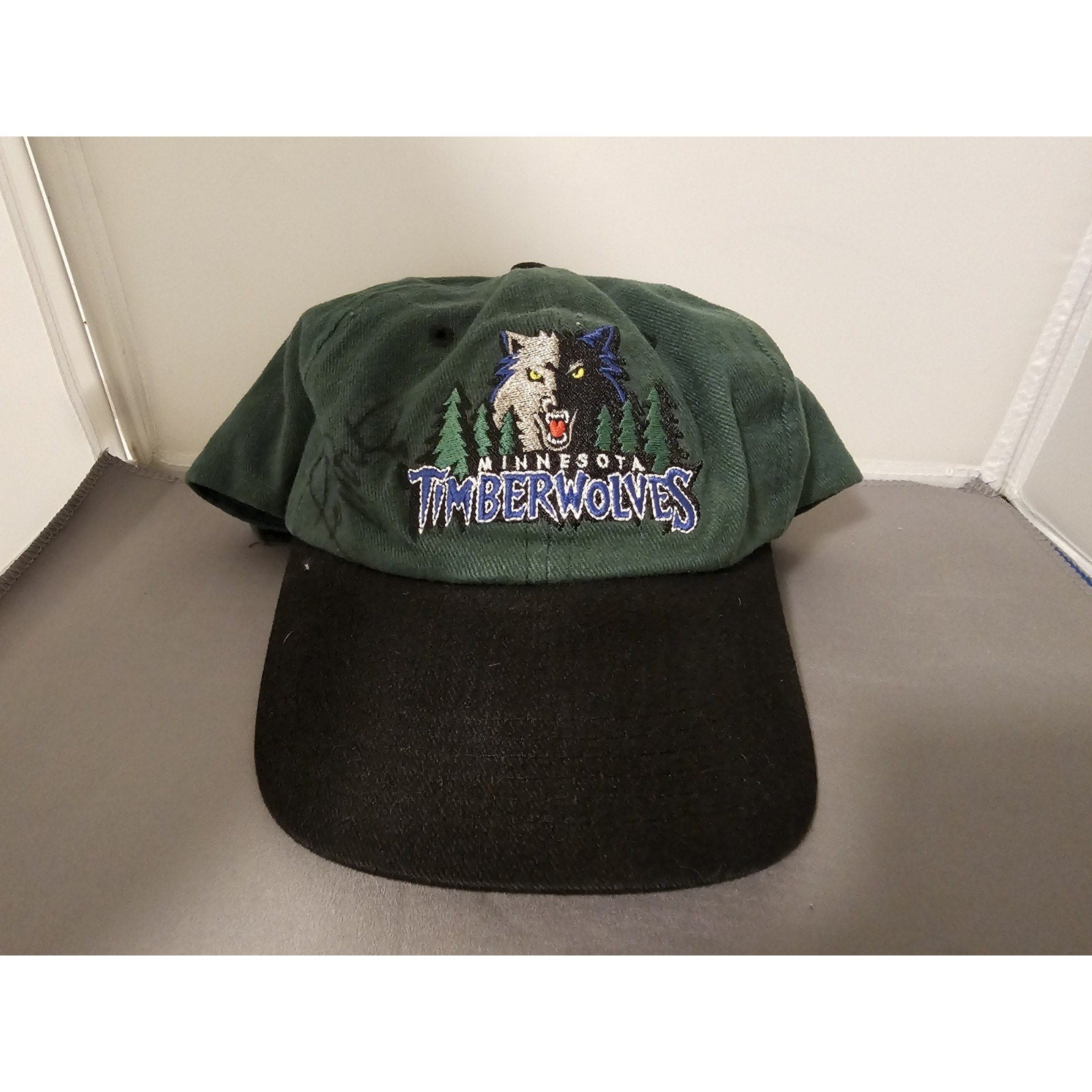 Minnesota Timberwolves Hat/Cap - Signed/Autographed Terry Porter Green BD&A SGA