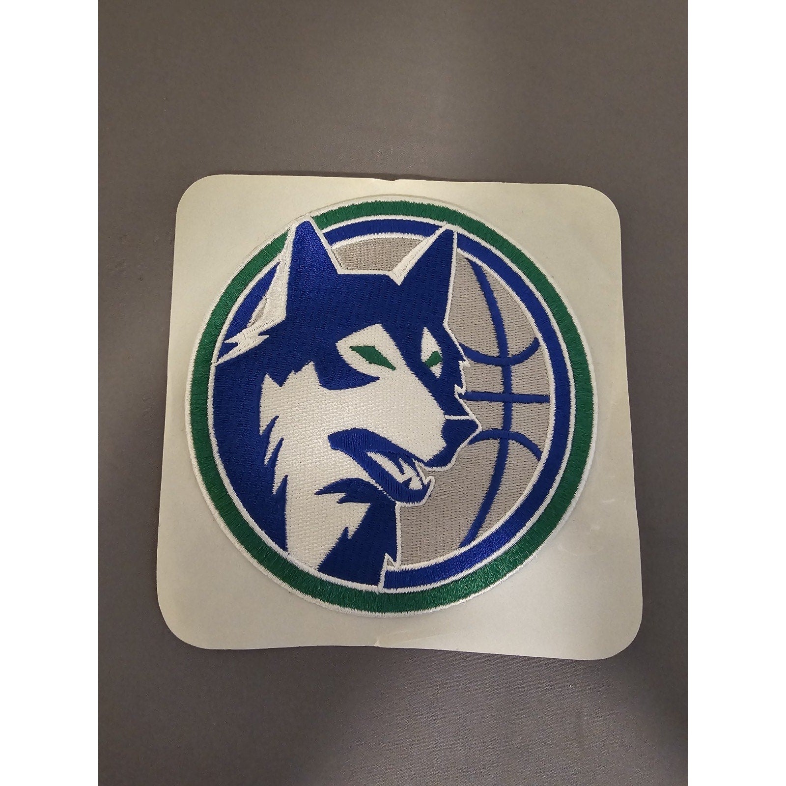 Minnesota Timberwolves - Round Iron-On Embroidered Patch - Shep Logo - 4.5" Diameter
