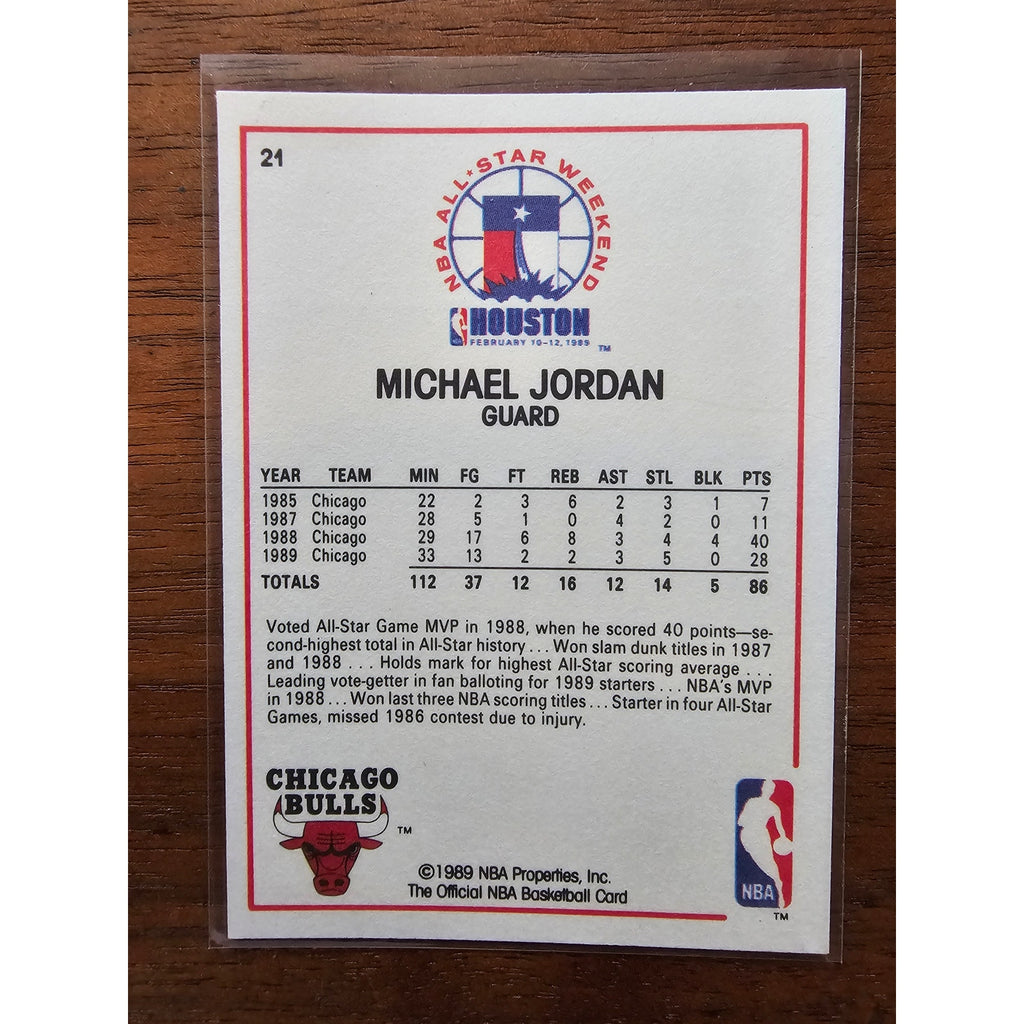 Michael Jordan 1989-1990 NBA Hoops #21 - Chicago Bulls - NBA - Fresh Pull