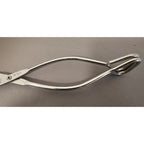 Vintage Ekco 10-1/2" Red Rubble Handle Stainless Steel Tongs - USA