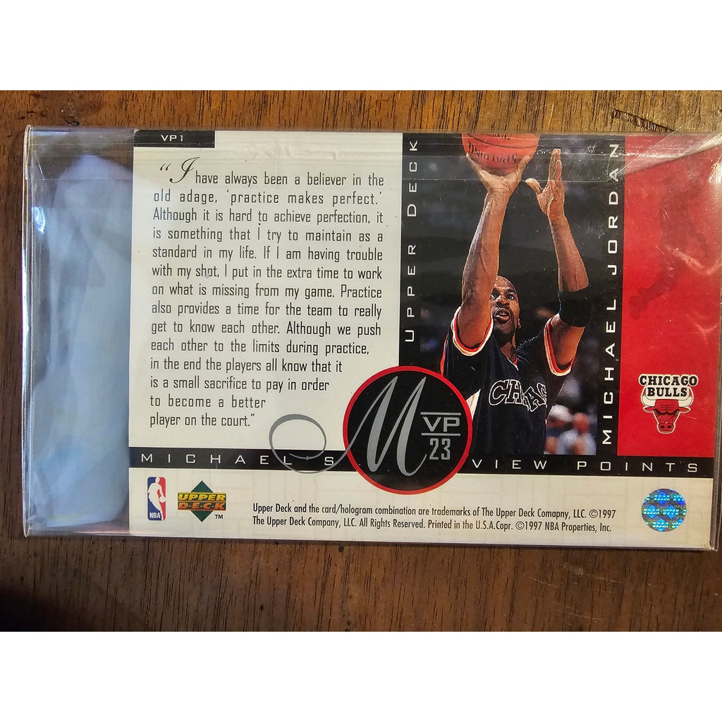 Michael Jordan 1997 Upper Deck #VP1 - View Points - NBA - Jumbo