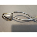 Vintage Ekco 8" (inch) Angled Stainless Steel Tongs - USA