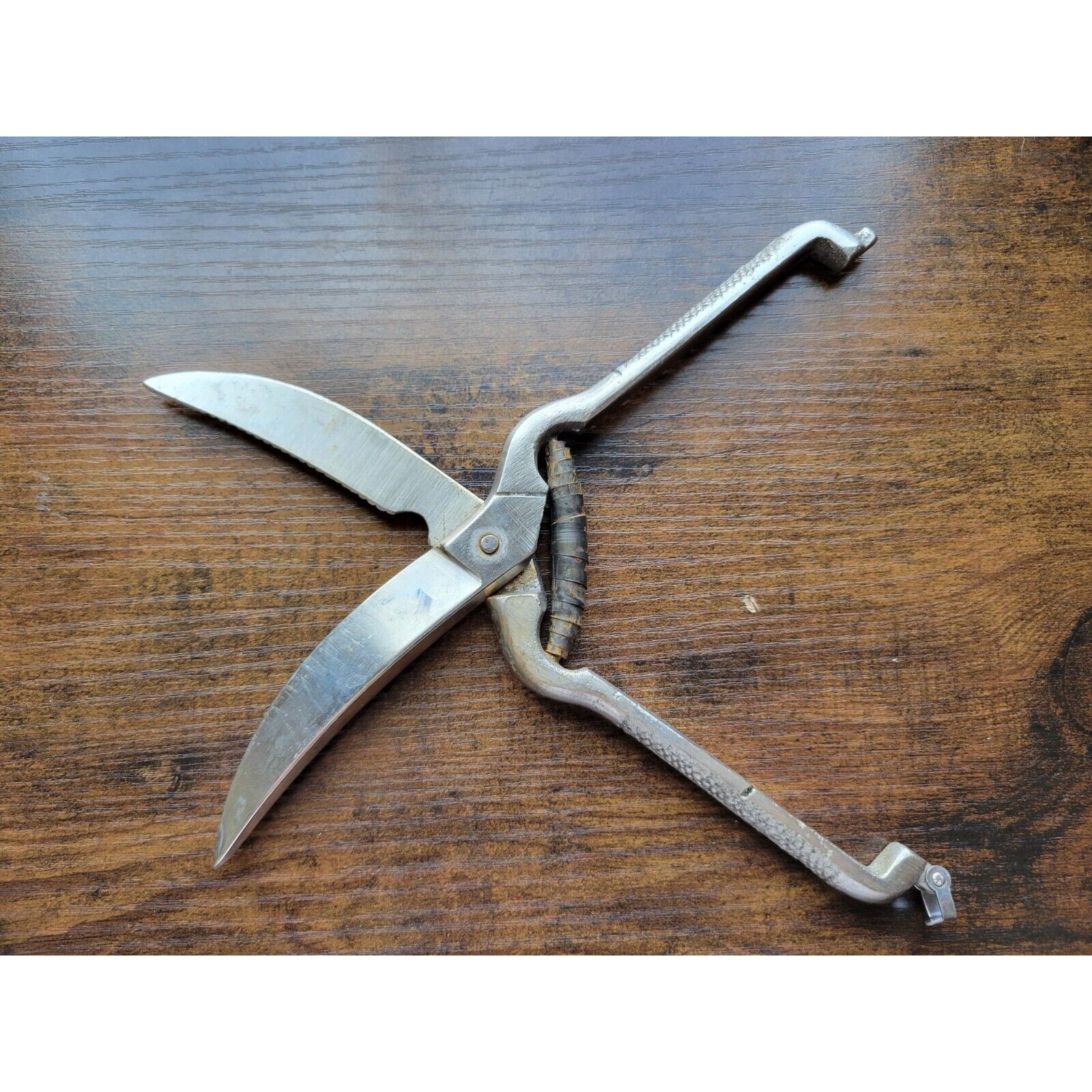 Vintage Ekco Locking Stainless Steel Poultry Shears 9" - Made in Japan