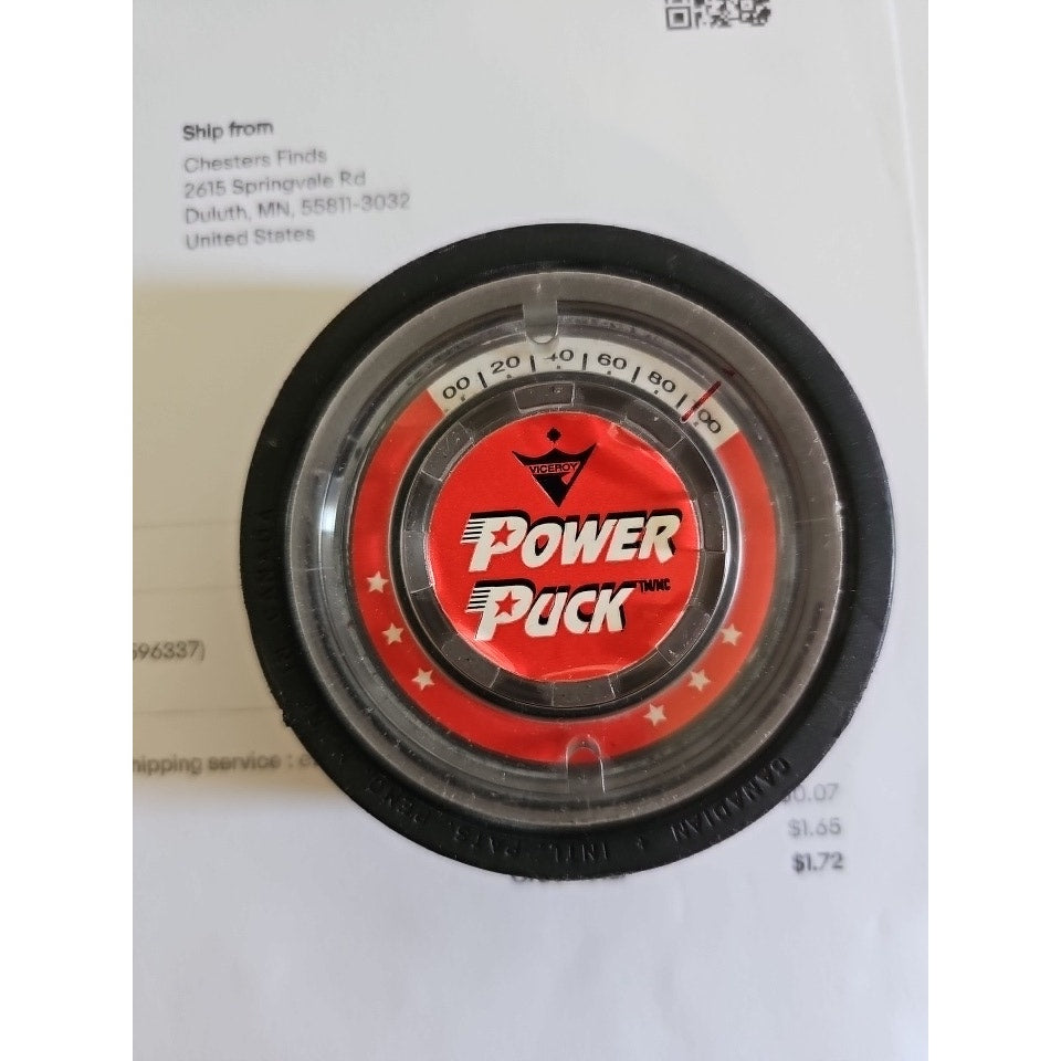 Vintage Viceroy Power Puck - Hockey Slap Shot Power - Made in Canada