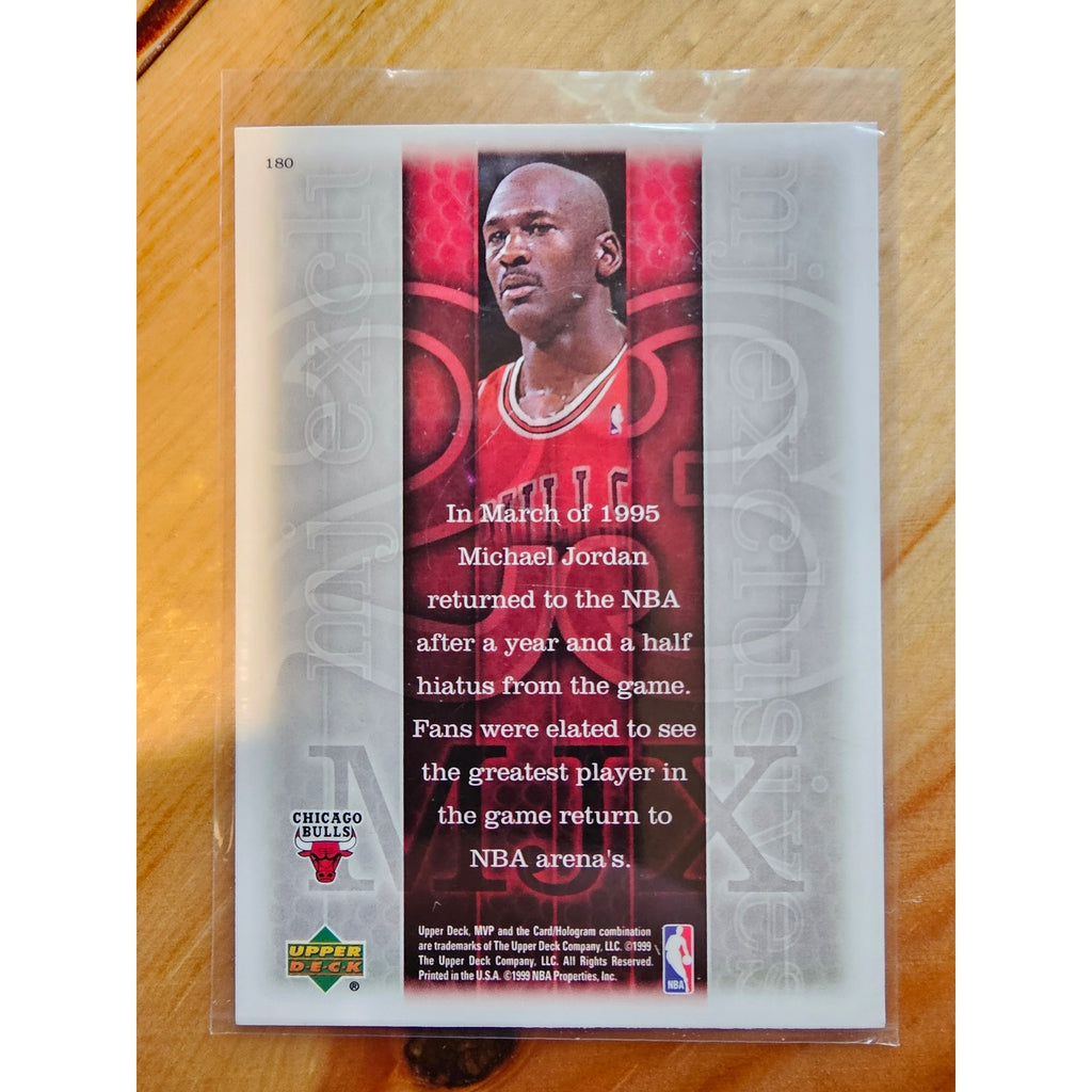 Michael Jordan 1999 Upper Deck MVP #180 mj exclusives #45 - Chicago Bulls - NBA