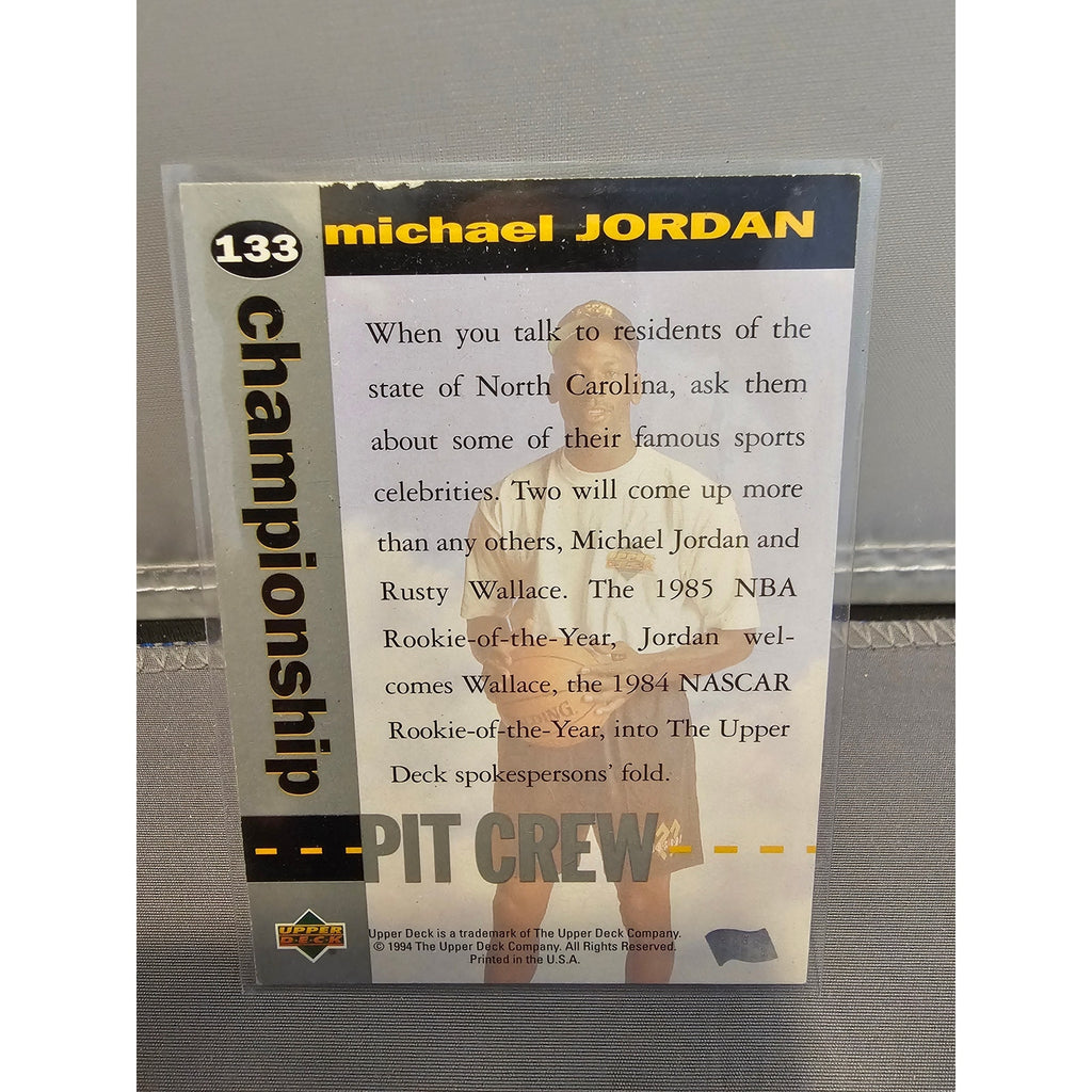Michael Jordan 1994-1995 Upper Deck #133 - championship Pit Crew - Bulls - NBA