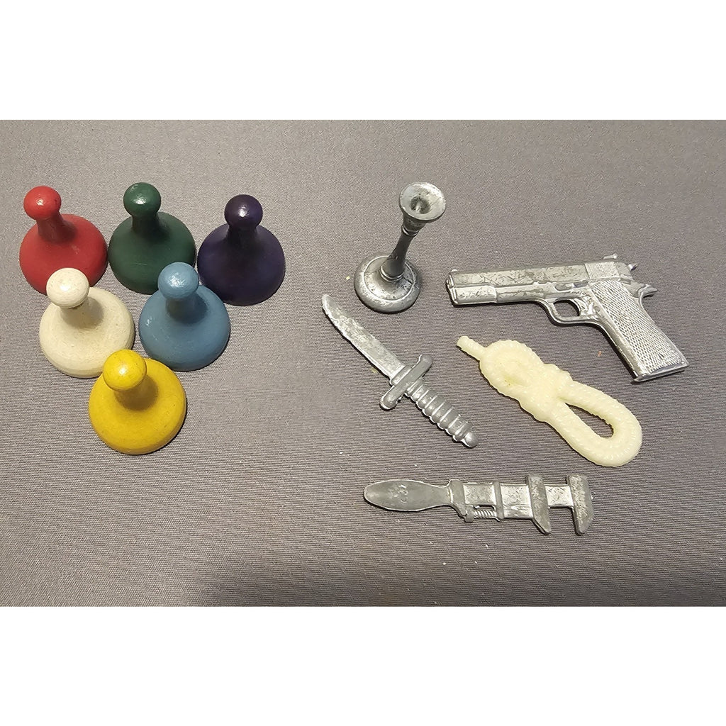 Vintage 1956 Clue Board Game - Replacement Parts - Game Tokens