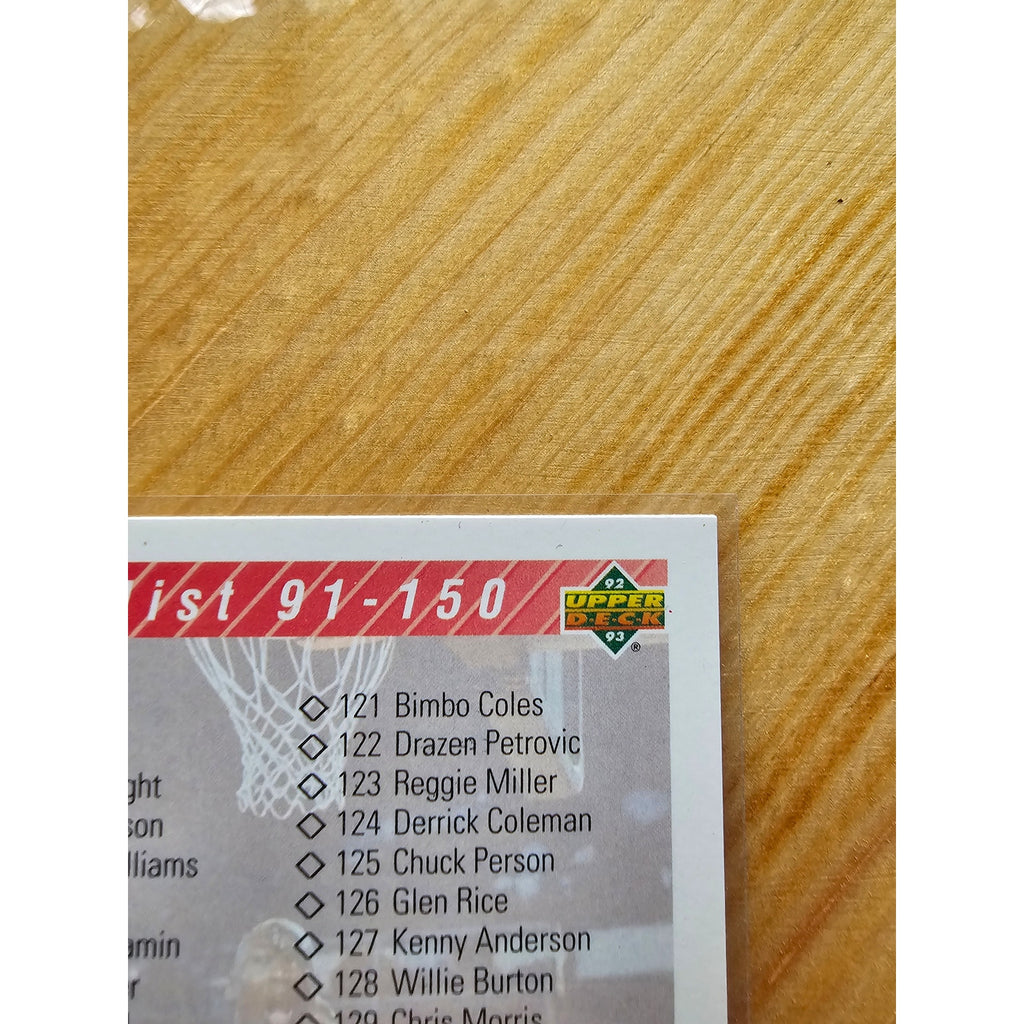 Michael Jordan 1992-1993 Upper Deck #200 Checklist - #91-200 - NBA