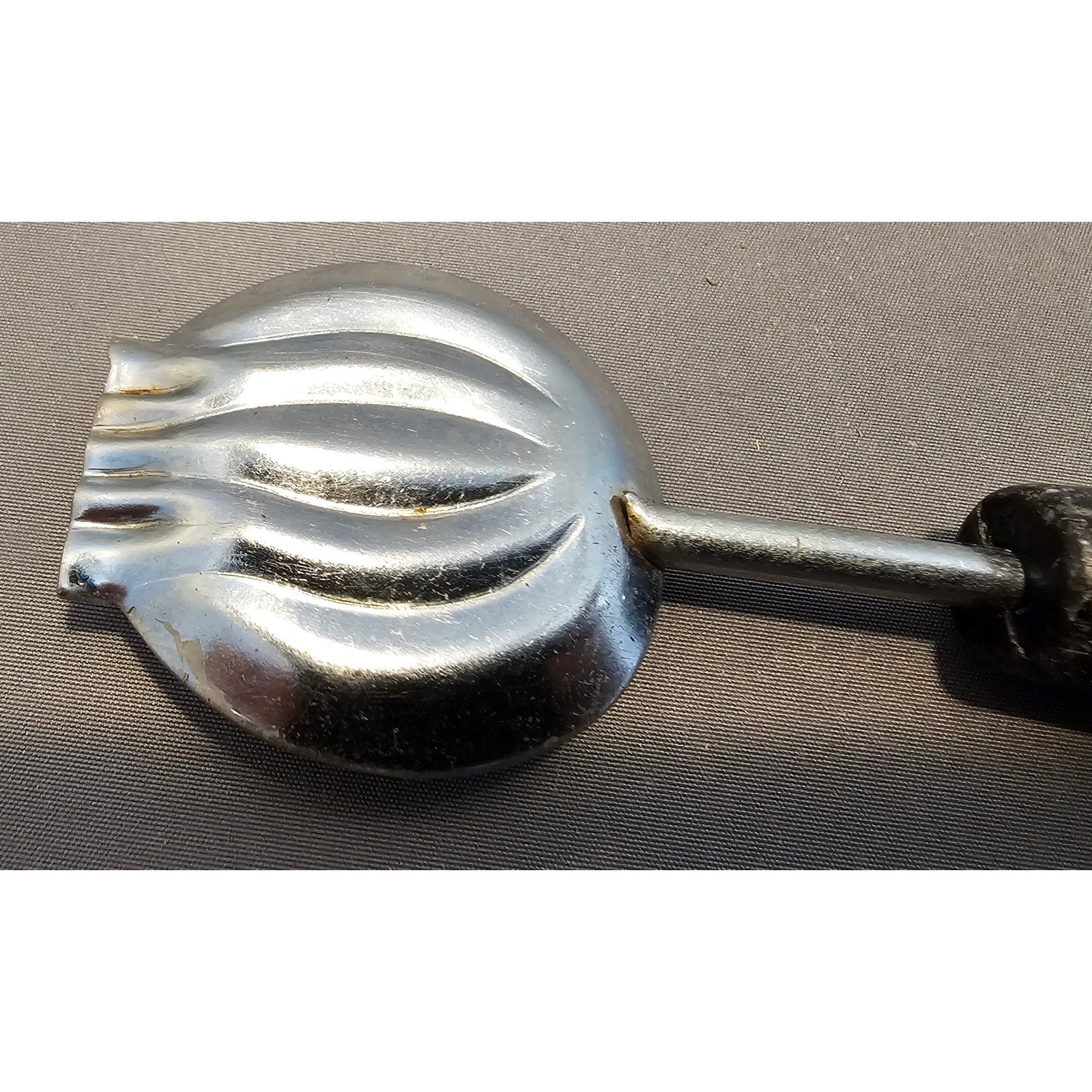 Vintage 8" Black Plastic Handled Double Ended Melon Baller/Curler