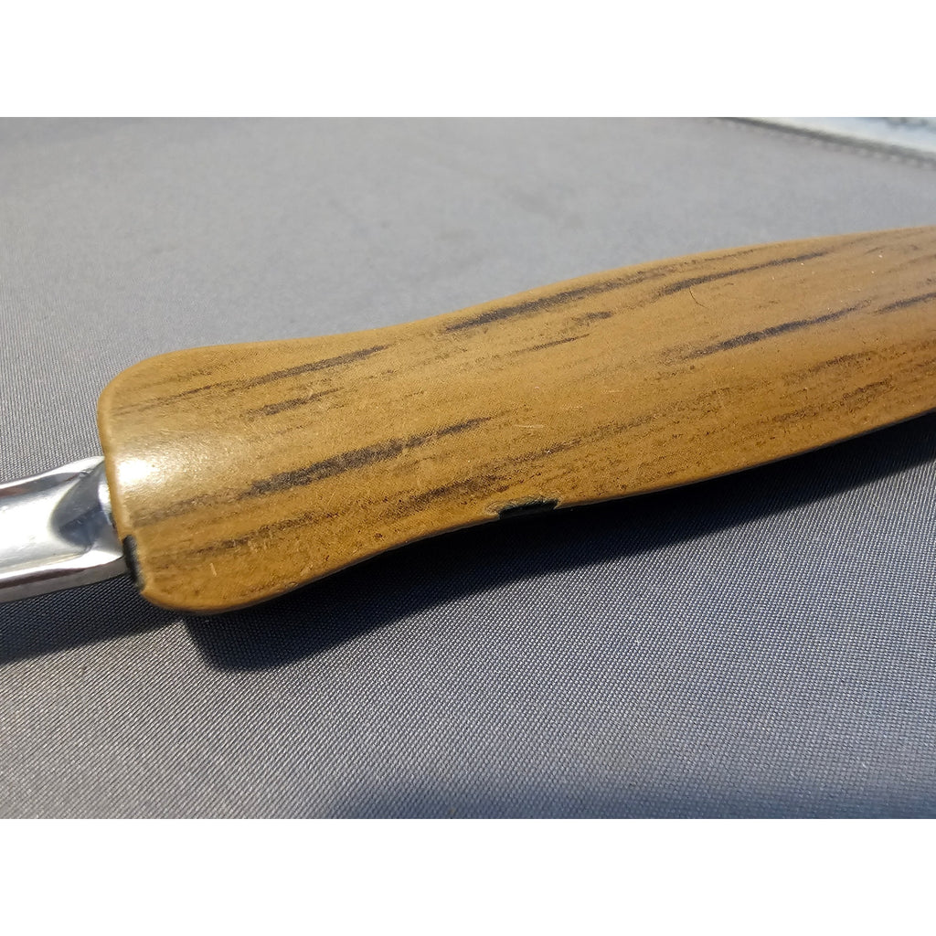 MCM/Vintage Soup Ladle w/Faux Wood Pattern Plastic Handle - 11-1/2"