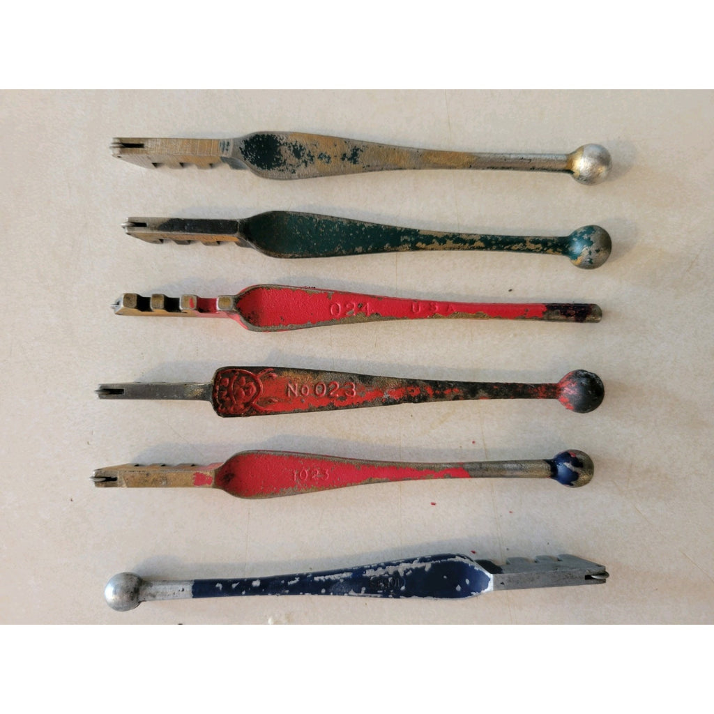 Lot Of 6 Vintage Glass Cutters - Red Devil, Fletcher, Blue Grass - 1023 024 023