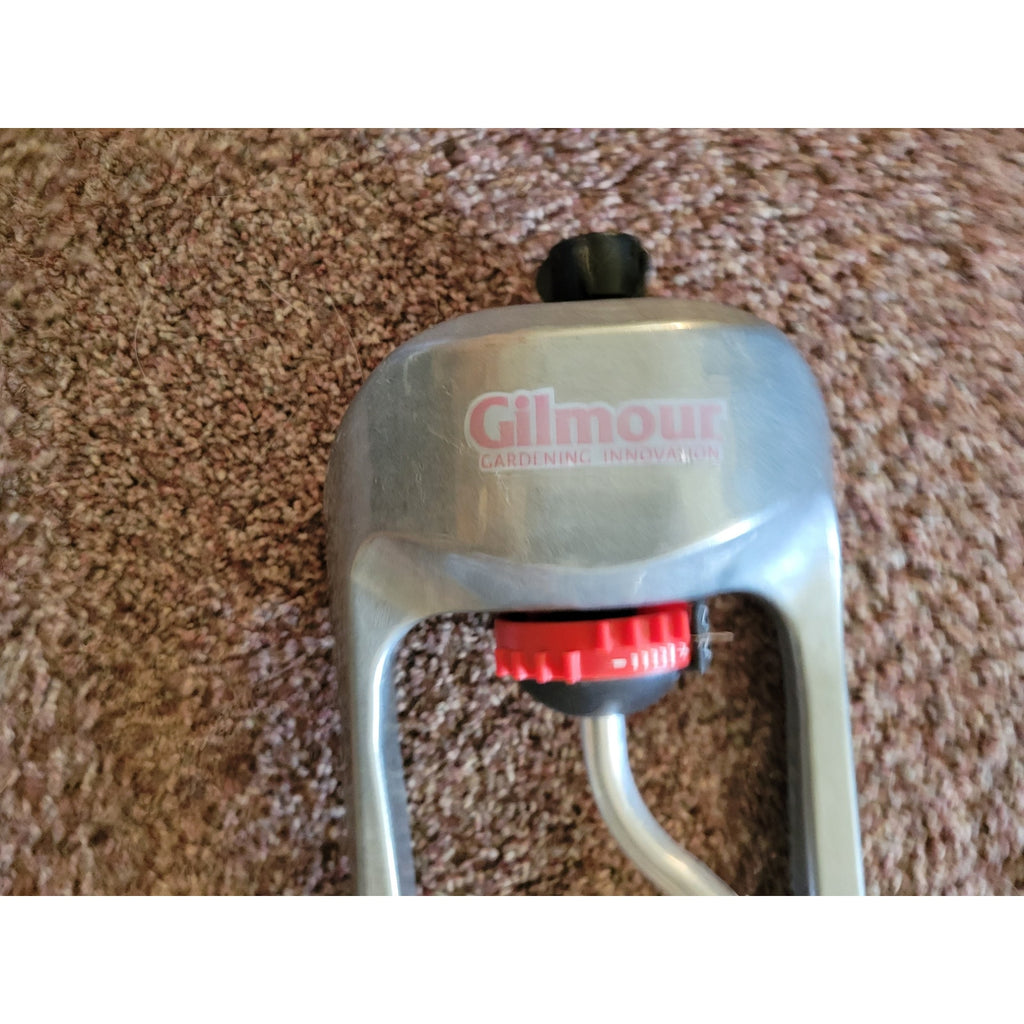 Vintage Adjustable Gilmour Oscillating Aluminum Lawn Sprinkler - Model RC0521