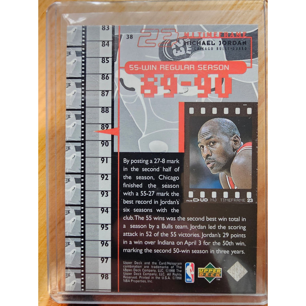 Michael Jordan 1998 Upper Deck Timeframe 23 #38 - Chicago Bulls - 89-90 - NBA