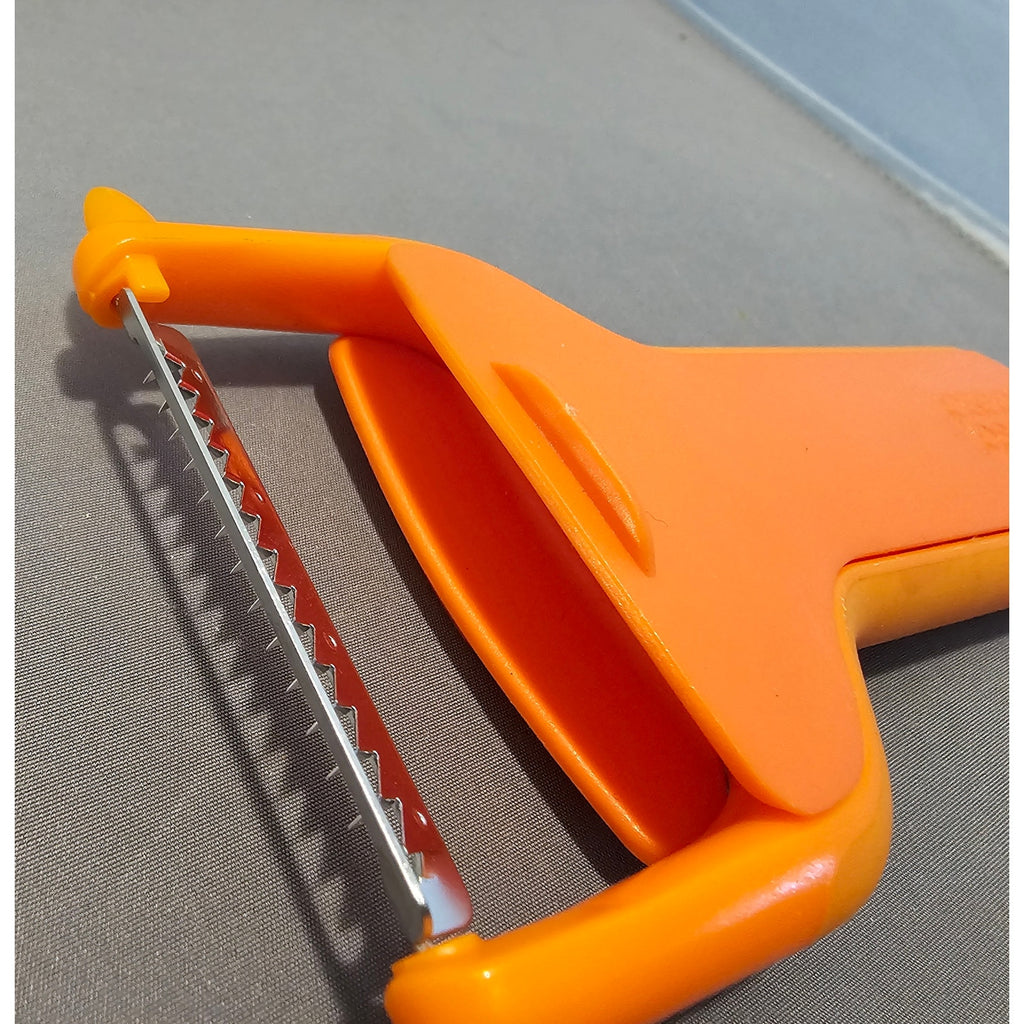 Joseph Joseph SafeStore Orange Vegetable Peeler/Slicer - 5-1/2" long