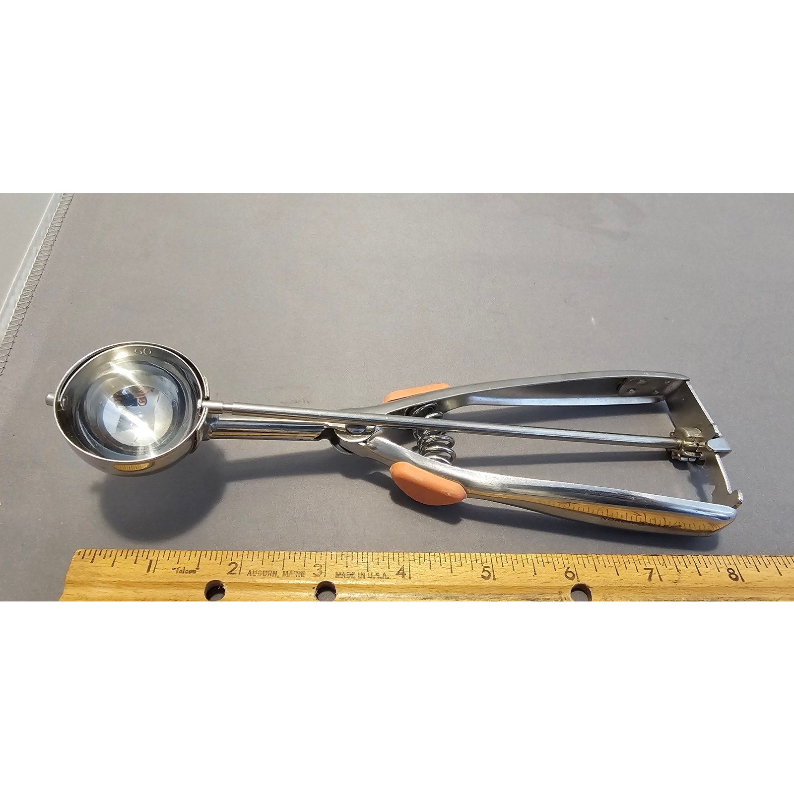 Vintage Nordic Ware 50 - 1-1/2" Ice Cream/Cookie Scoop - Red/Silver Handle