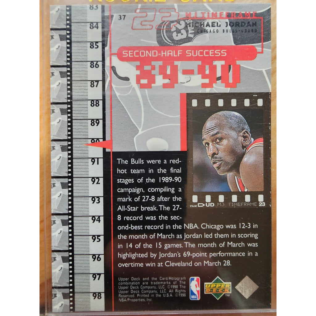 Michael Jordan 1998 Upper Deck Timeframe 23 #37 - Chicago Bulls - 89-90 - NBA