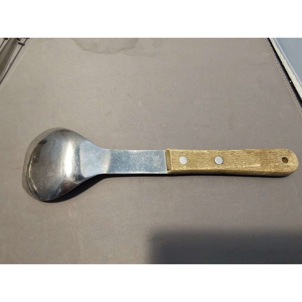 Vintage Vernco Stainless Steel Ice Cream Scoop w/Rivet Wood Handle - Japan