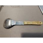 Vintage Vernco Stainless Steel Ice Cream Scoop w/Rivet Wood Handle - Japan