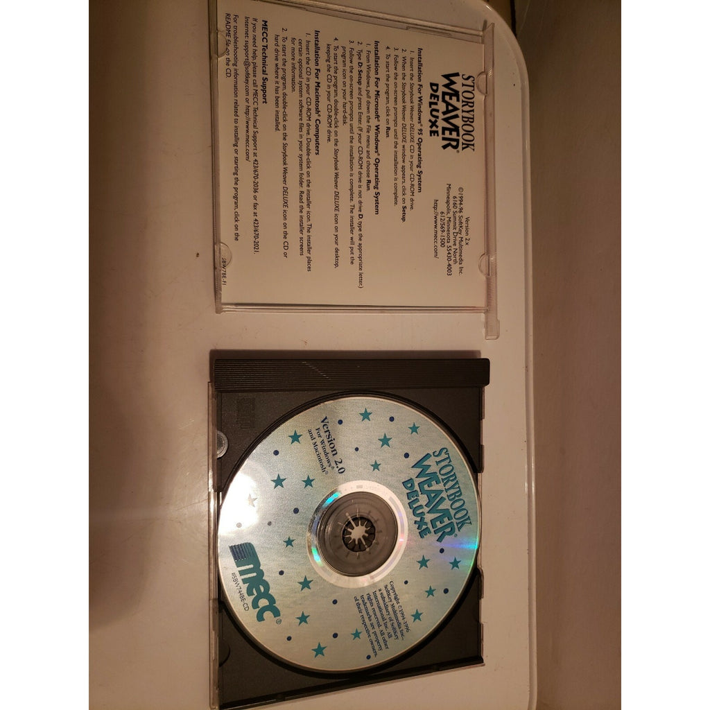 1996 MECC Storybook Weaver Deluxe Writing - PC or MAC - Ages 6 and up