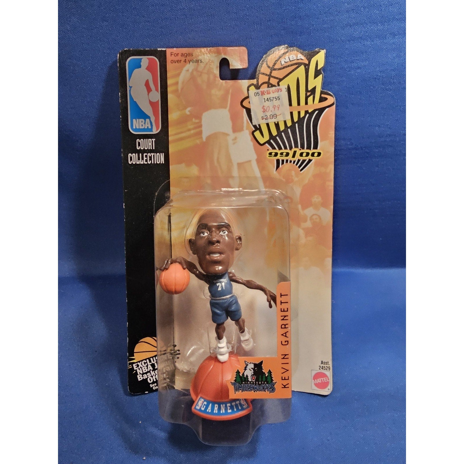 NIB 1999/2000 NBA Jams Court Collection 24529 - Kevin Garnett - Minnesota Timberwolves