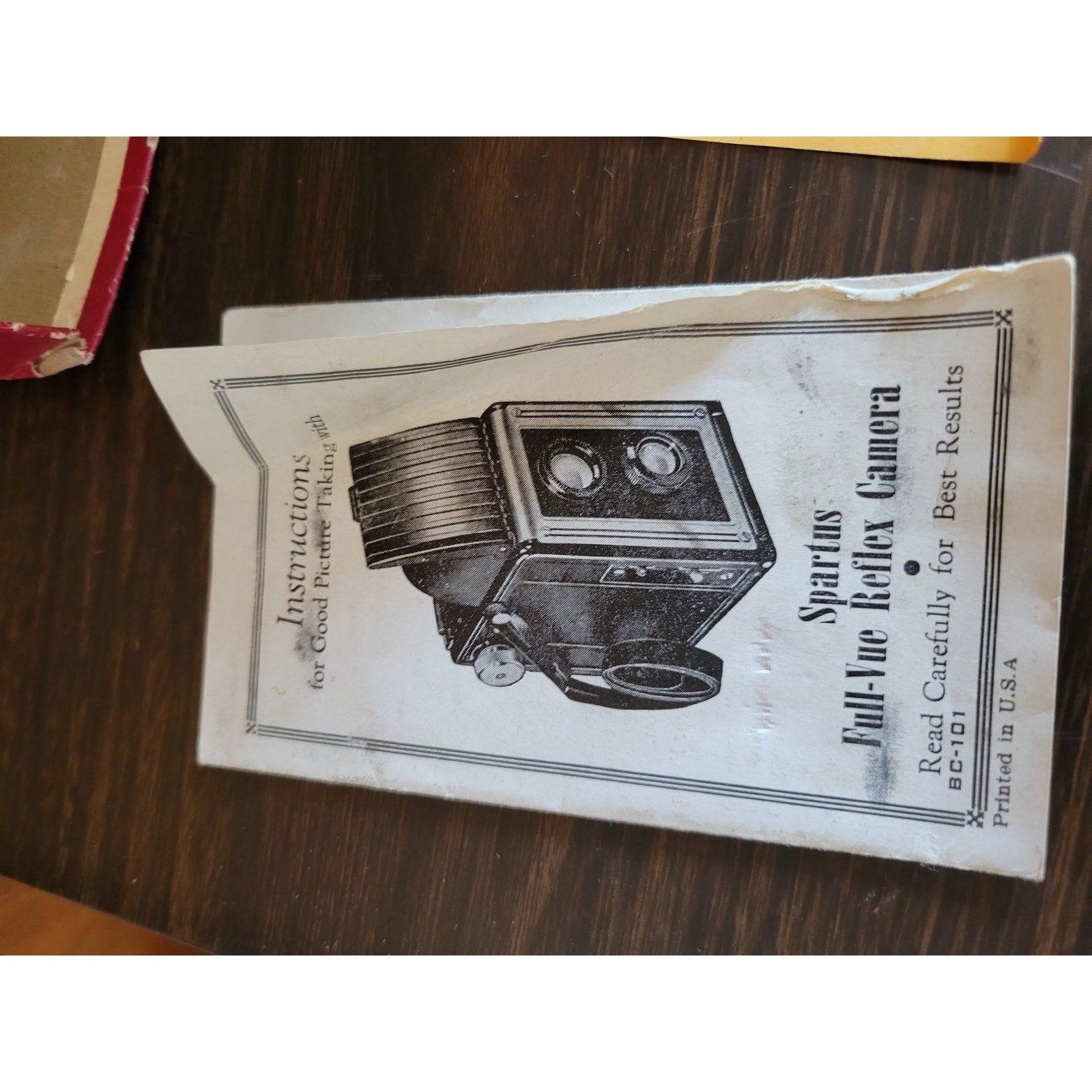 Vintage Spartus Full-Vue Camera BC-101 w/Manual - untested