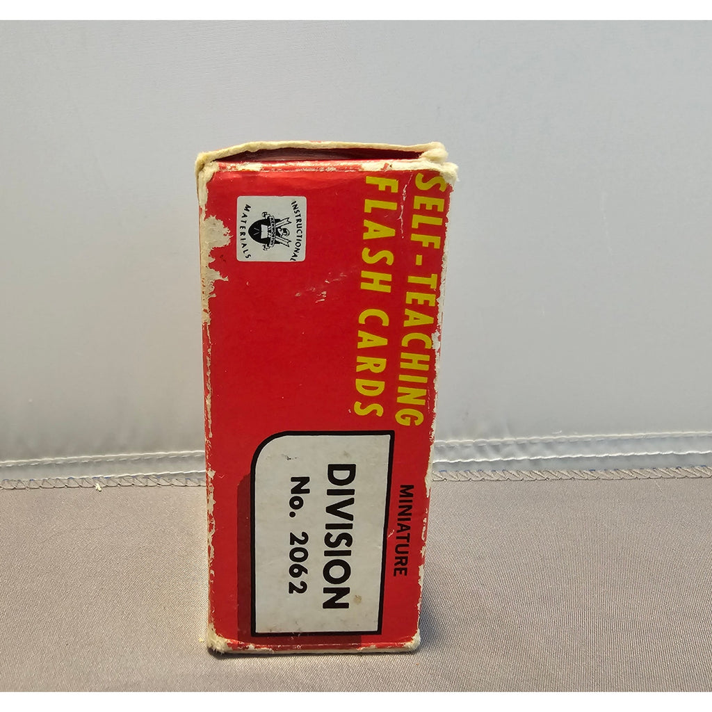 Vintage Kenworthy Miniature Math Flash Cards - Division #2062 - Self Teaching