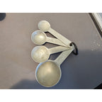 Set Of 4 Vintage Aluminum Measuring Spoons