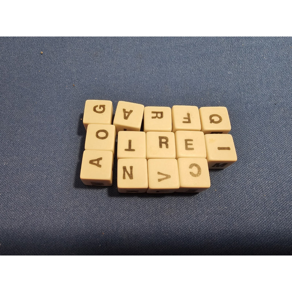 Vintage 1972 Parker Brothers #102 - Spill & Spell Dice Game - 14 Dice ONLY