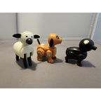 Lot of 16 Vintage 1967+ Fisher Price Little People #915 Play Family Farm w/Silo