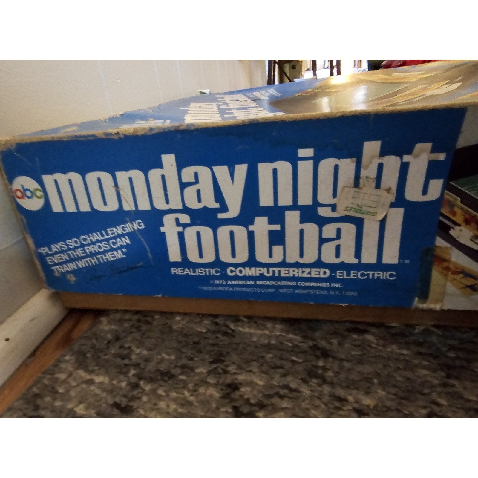 Vintage 1972 ABC Aurora Monday Night Football Game Roger Staubach Edition