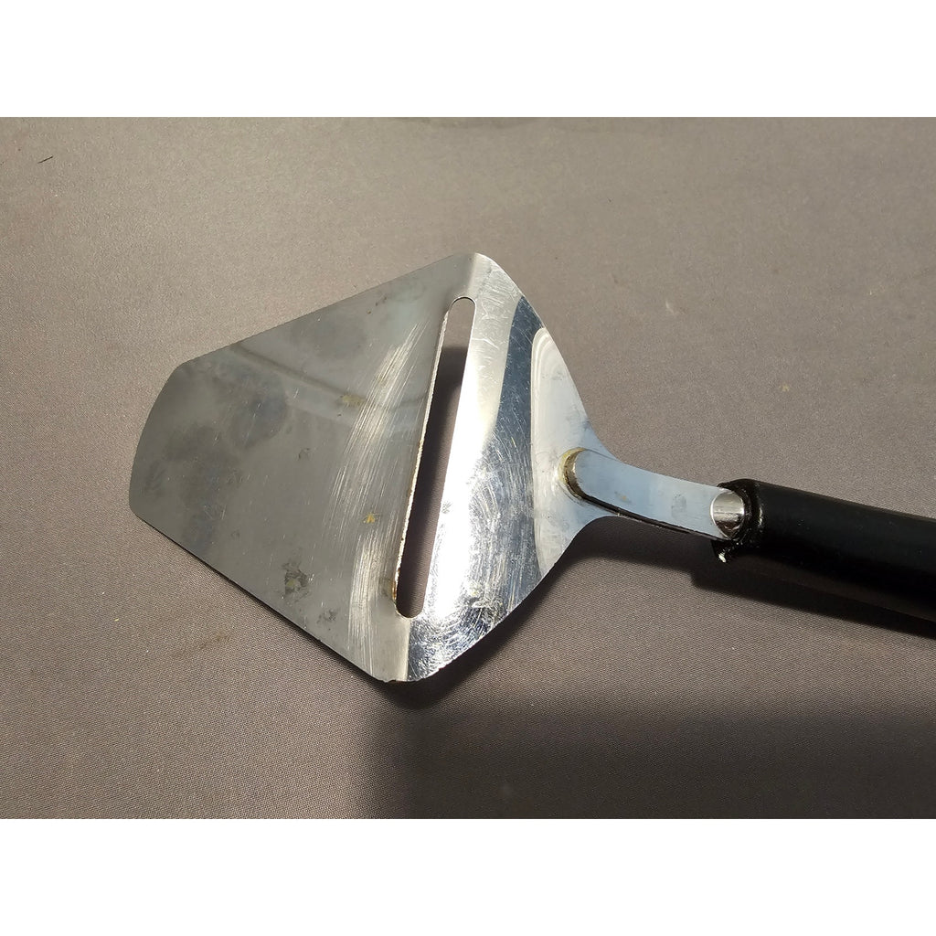 Vintage Ekco Stainless Steel Cheese Slicer/Server - Black Plastic Handle - USA