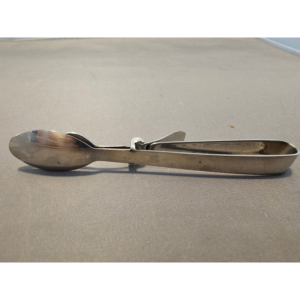 Stainless Steel Buffet Serving Tongs - Double Spoon - 4.25in