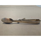 Stainless Steel Buffet Serving Tongs - Double Spoon - 4.25in