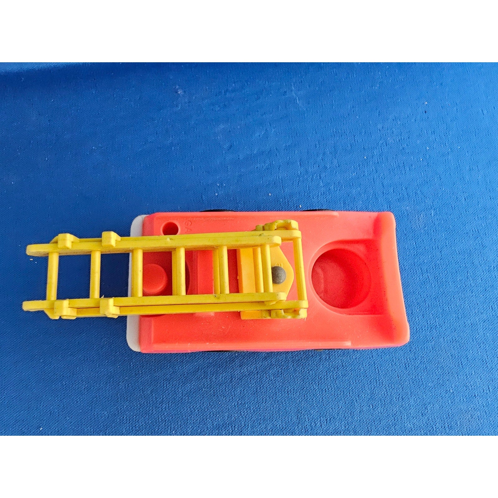 Vintage Fisher-Price #124 - Red Fire Truck w/Yellow Ladder