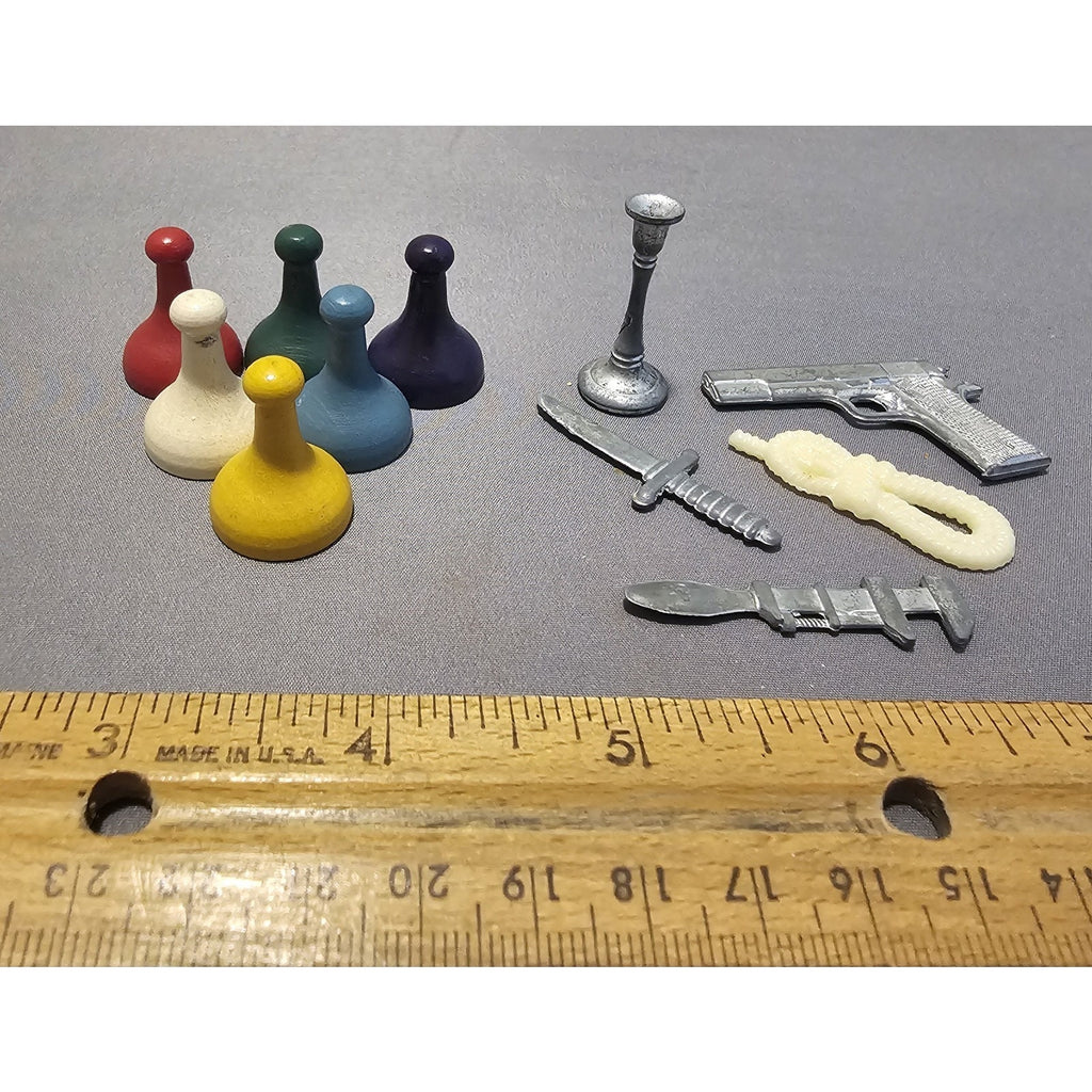 Vintage 1956 Clue Board Game - Replacement Parts - Game Tokens