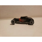 1998 Hot Wheels TRACK T Hot Rod Coupe , black red flames