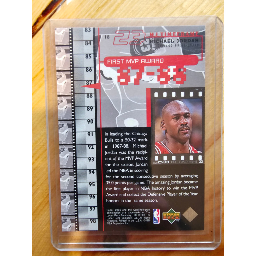 Michael Jordan 1998 Upper Deck Timeframe 23 #18 - Chicago Bulls - 87-88 - NBA