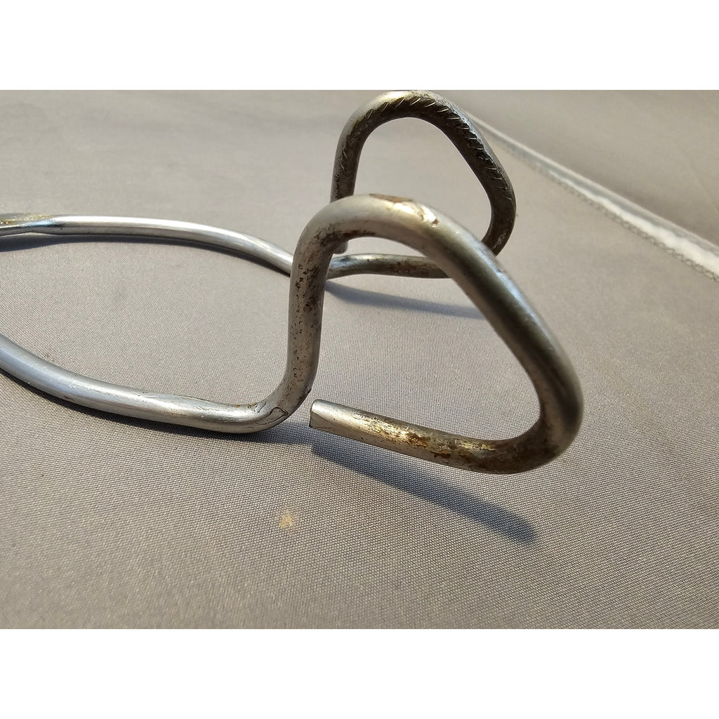 Vintage Ekco 8" (inch) Angled Stainless Steel Tongs - USA