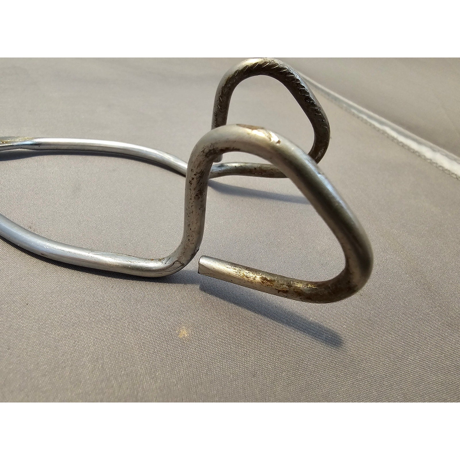 Vintage Ekco 8" (inch) Angled Stainless Steel Tongs - USA