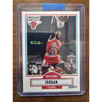 Michael Jordan 1990-1991 Fleer #26 - Chicago Bulls-NBA-No Line on Back-Centered