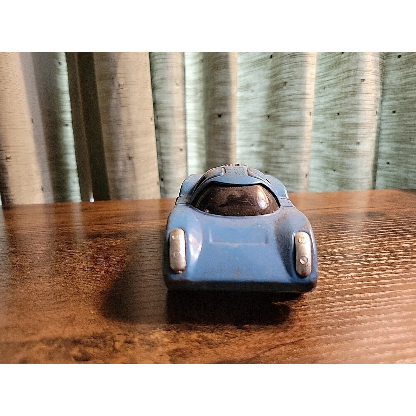 Vintage Tonka Friction Coyote Ferrari Blue Pressed Steel Car #6 - Japan Porsche