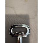 Pedrini Black/Silver Corkscrew Wine Bottle Opener w/Fins - Push Down-Italy-Used