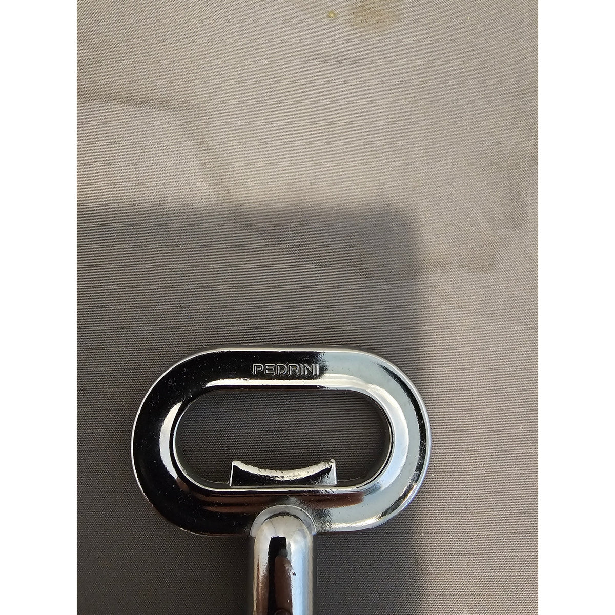 Pedrini Black/Silver Corkscrew Wine Bottle Opener w/Fins - Push Down-Italy-Used