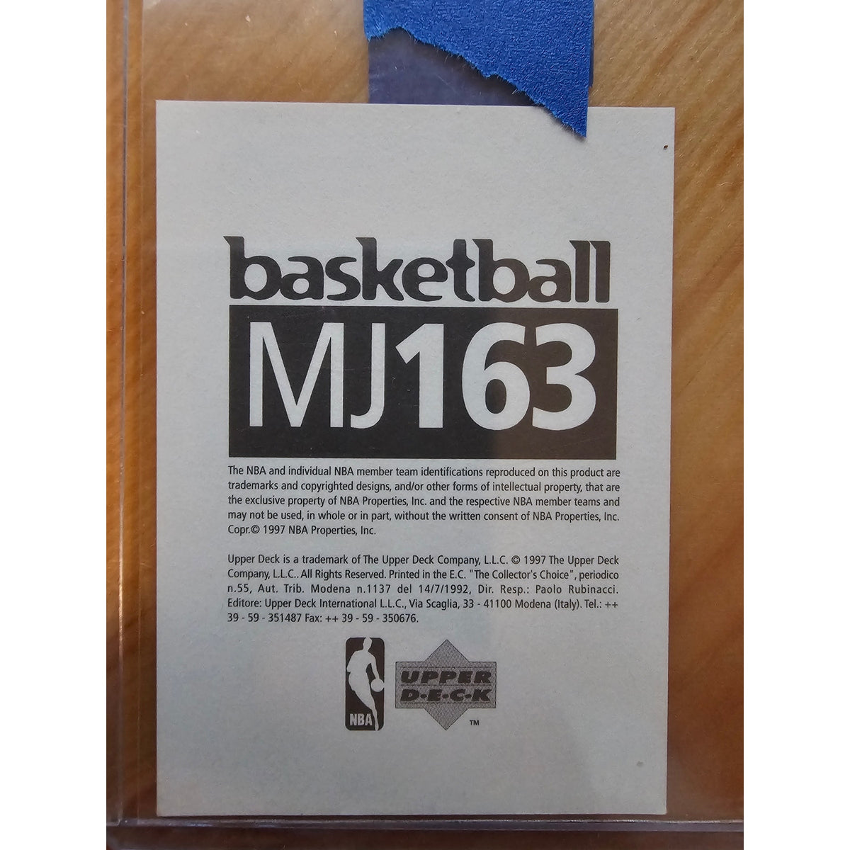 Michael Jordan 1997-1998 Upper Deck Catch 23 Sticker #MJ163 - Bulls - NBA