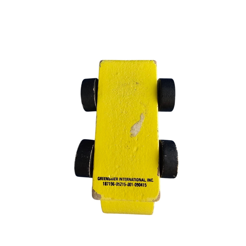 Greenbrier - Wood Yellow Toy Construction Truck - loose