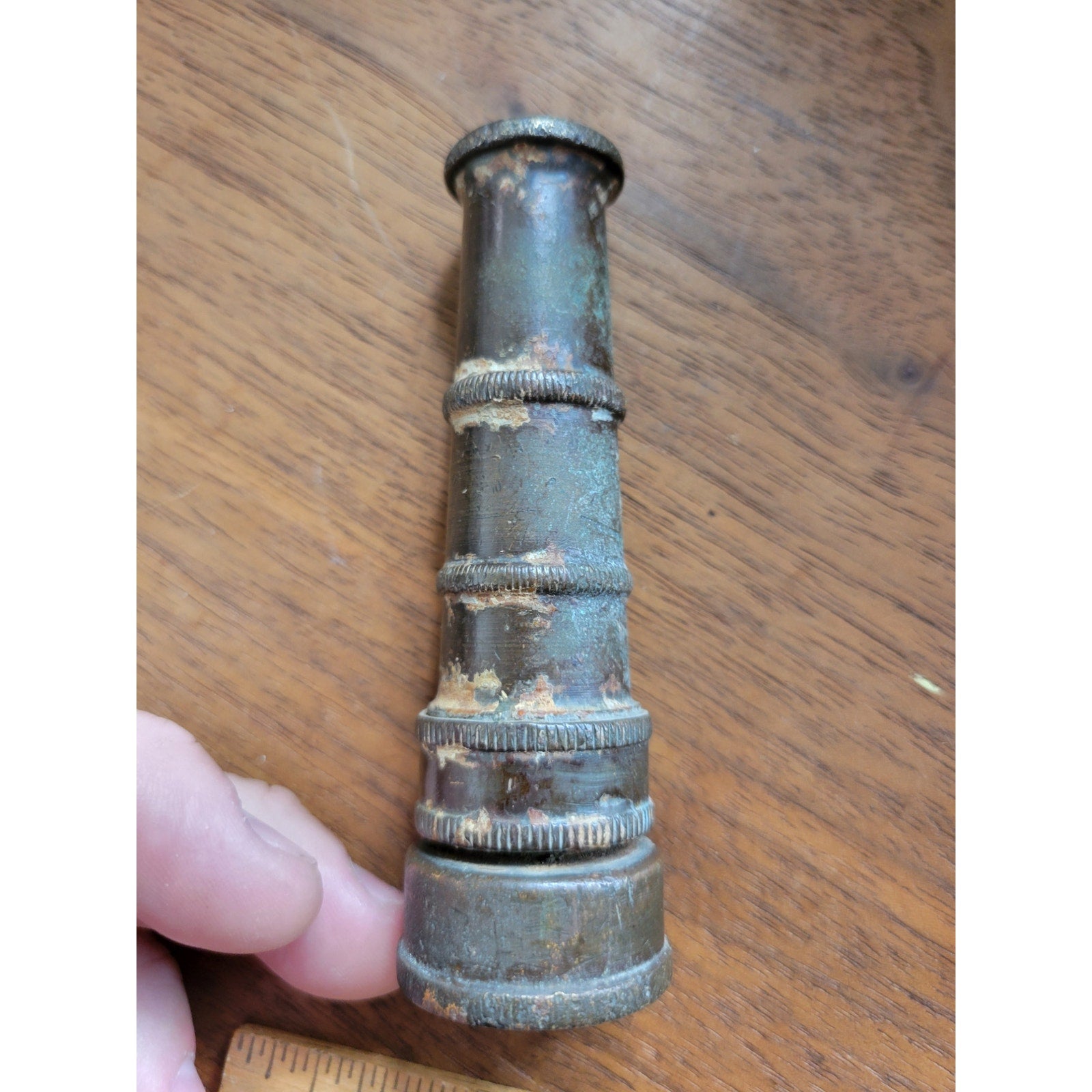 Vintage Brass 4 inch Garden Hose Screw-On Sprinkler Head Nozzle