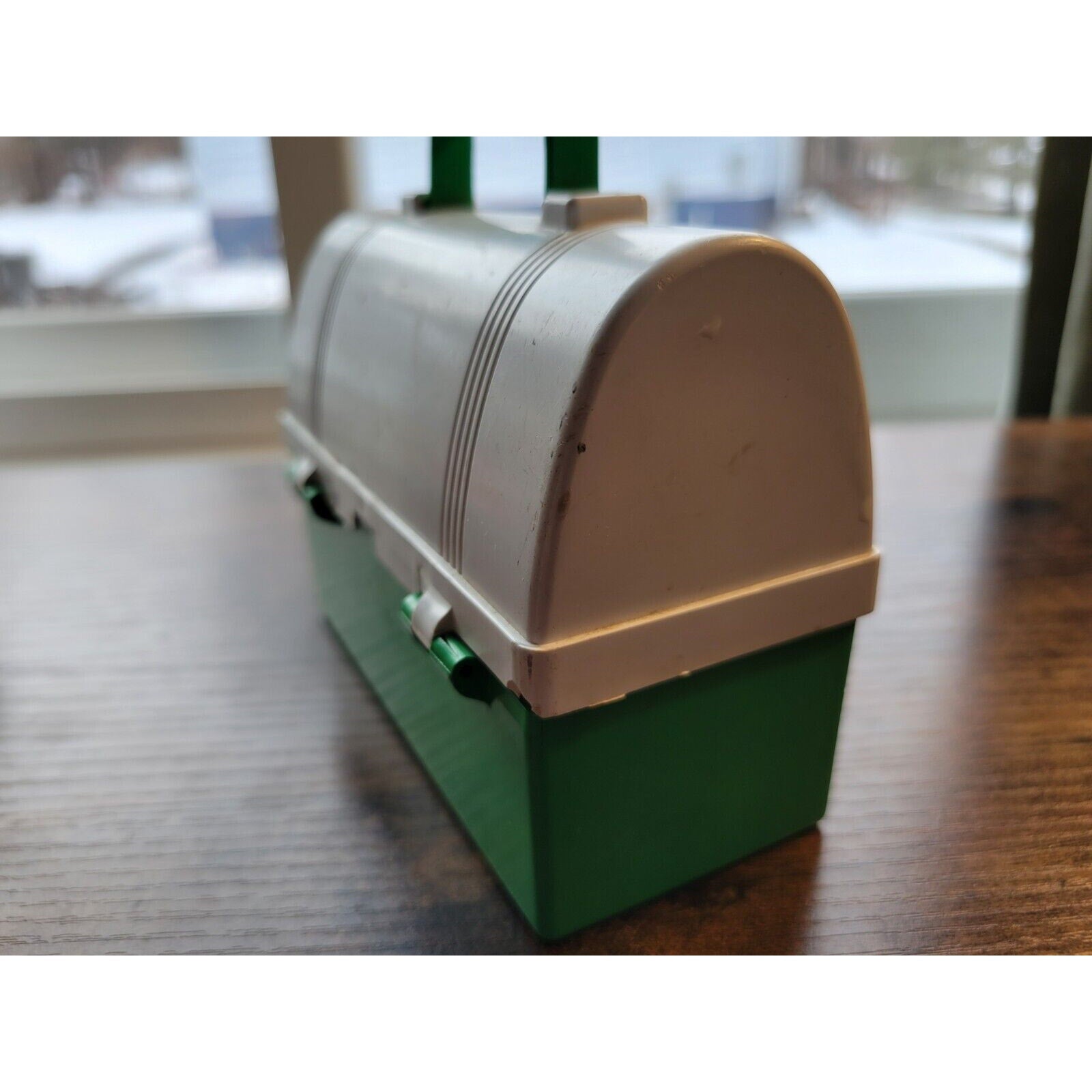 Vintage Fisher Price Toys #550 - Green/White Lunch Pail, Box, Kit