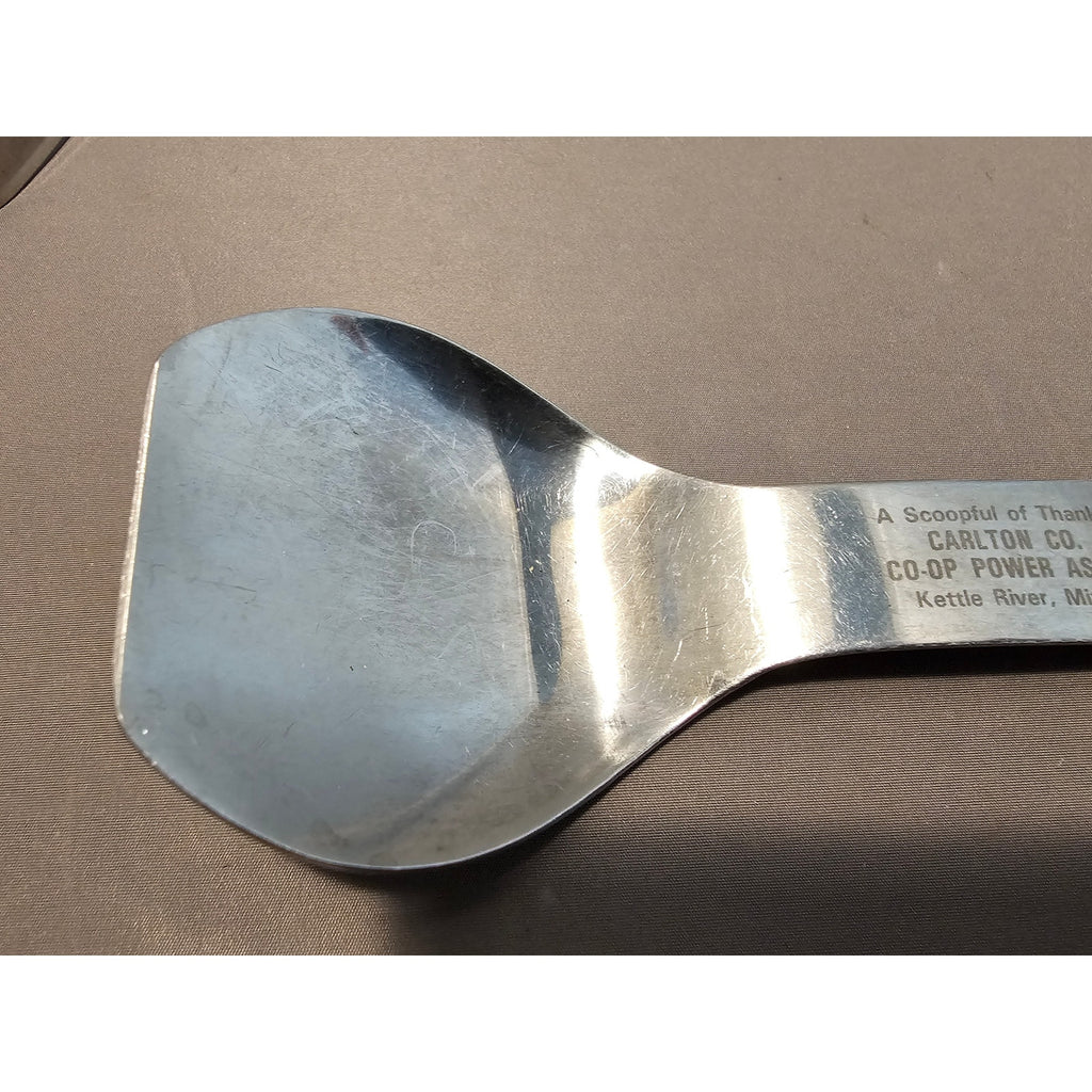 Vintage Vernco Stainless Steel Ice Cream Scoop w/Rivet Wood Handle - Japan