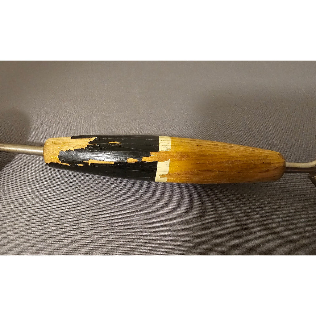 Vintage Pie Tool - Crust Wheel - Black Wood Handle - 7-1/2"