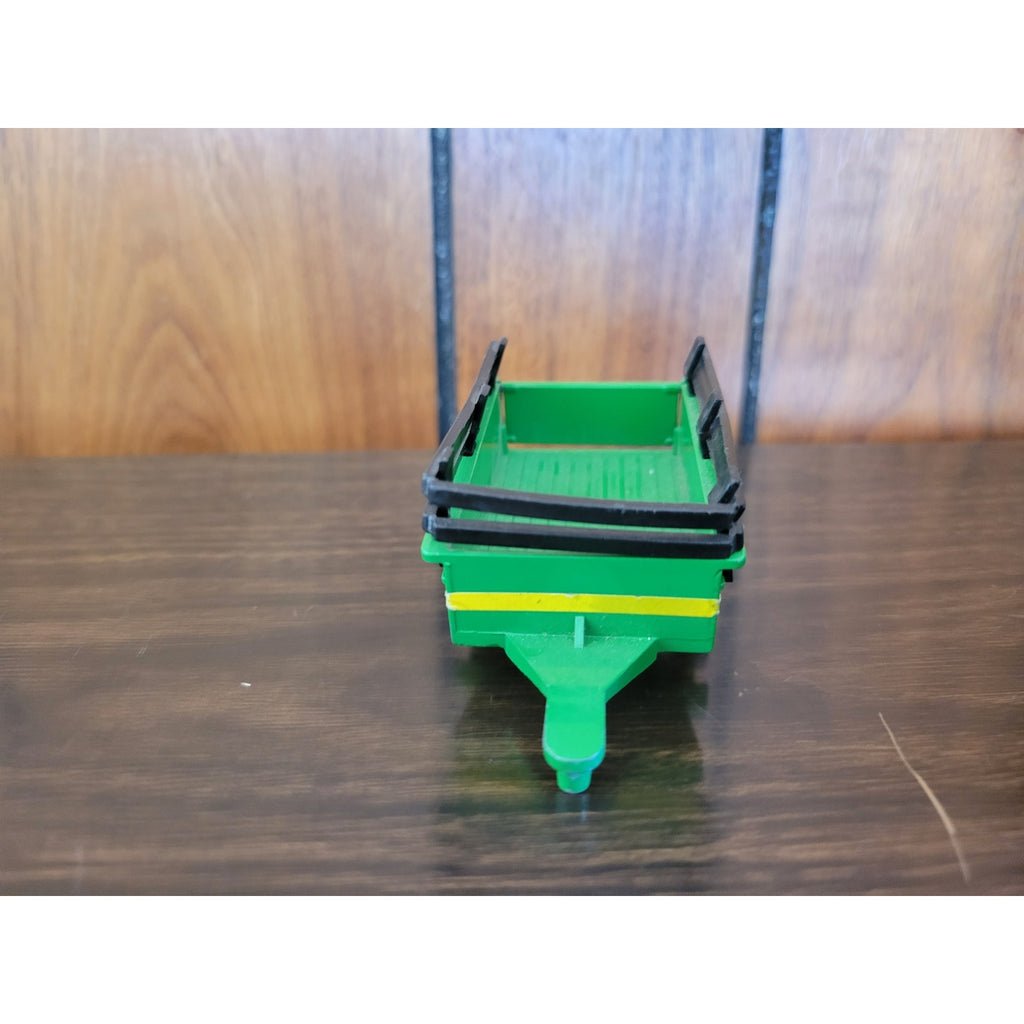Vintage TootsieToy Green/Yellow Toy Farm Trailer